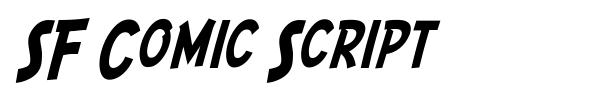 SF Comic Script font preview